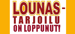 Lounasarjoilu loppui